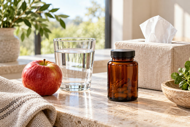 Water and tissues illustrating respiratory-illness discussion