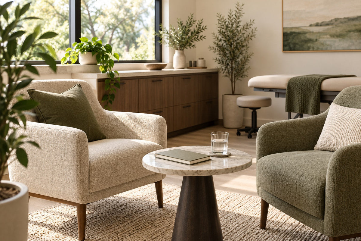 Quiet consultation-room setting illustrating individualized chronic pelvic-pain care