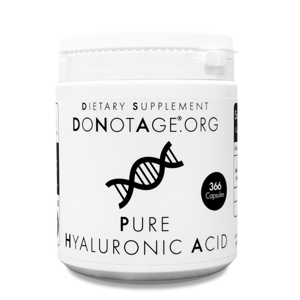 DoNotAge Pure Hyaluronic Acid supplement review, 200 mg hyaluronic acid per capsule