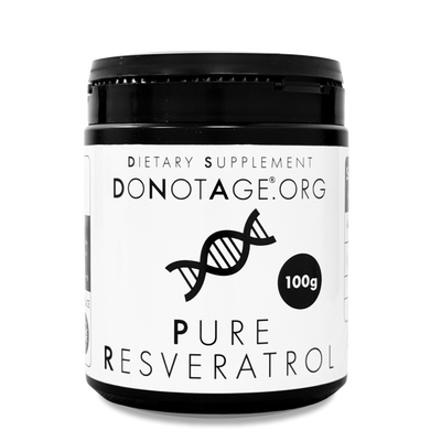 DoNotAge Pure Resveratrol supplement bottle