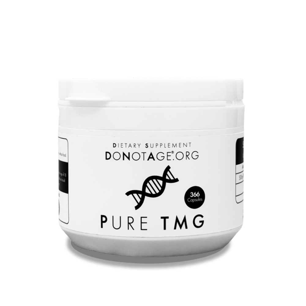 DoNotAge Pure TMG 366-capsule bottle, supplied product image.